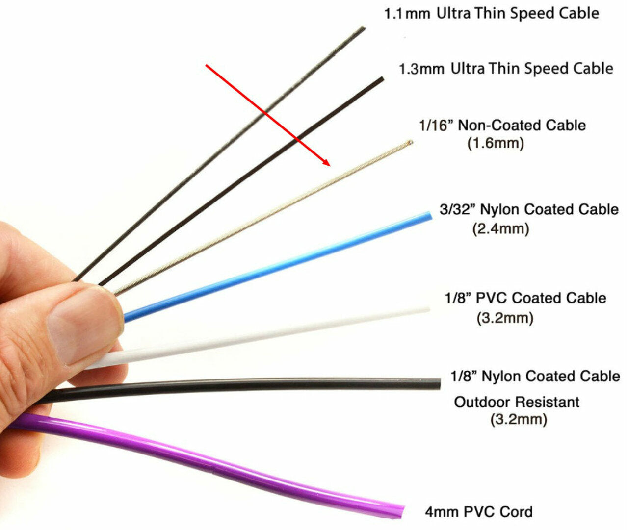 Replacement - Non-Coated Bare Wire Cable